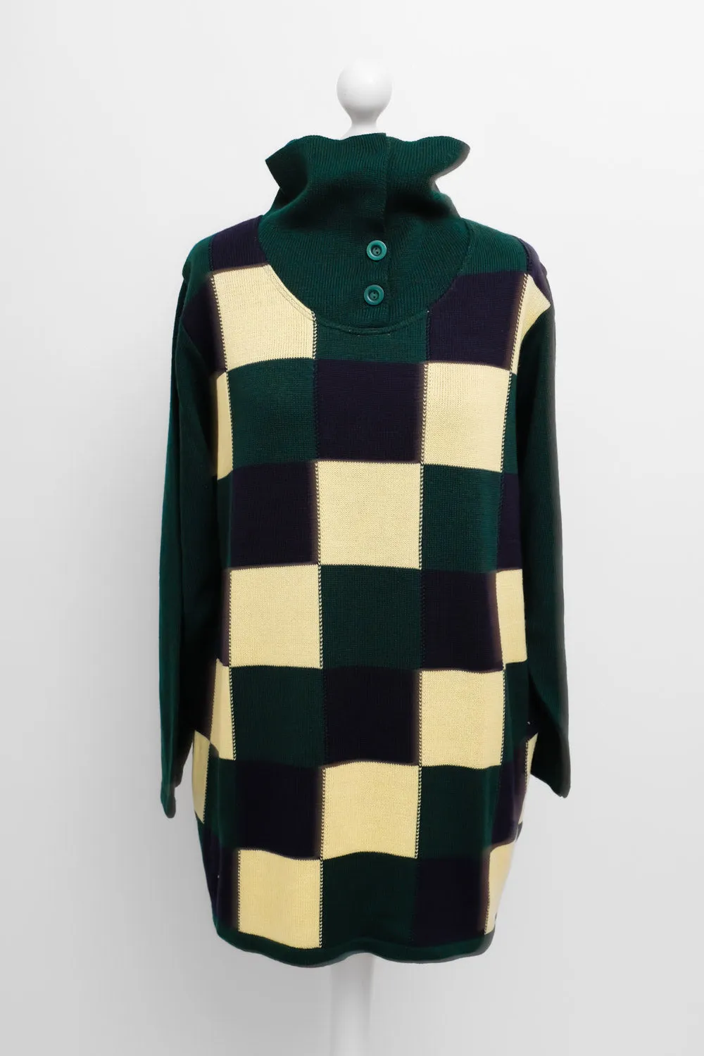 0047_VINTAGE KNIT CUBE MERINO SWEATER