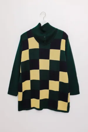 0047_VINTAGE KNIT CUBE MERINO SWEATER
