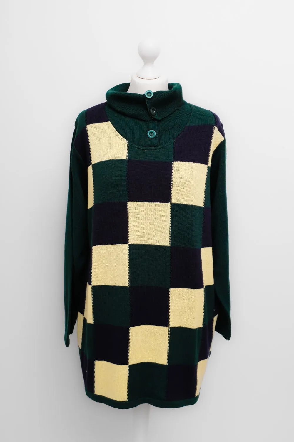 0047_VINTAGE KNIT CUBE MERINO SWEATER