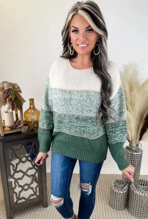 2 Tone SWEATER PULL OVER  olive