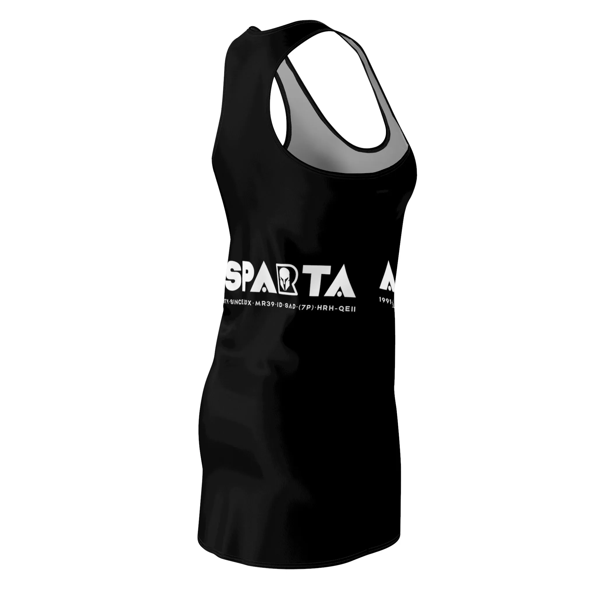 A1- Peace Sparta Woman's Cut & Sew Racerback Dress (AOP)