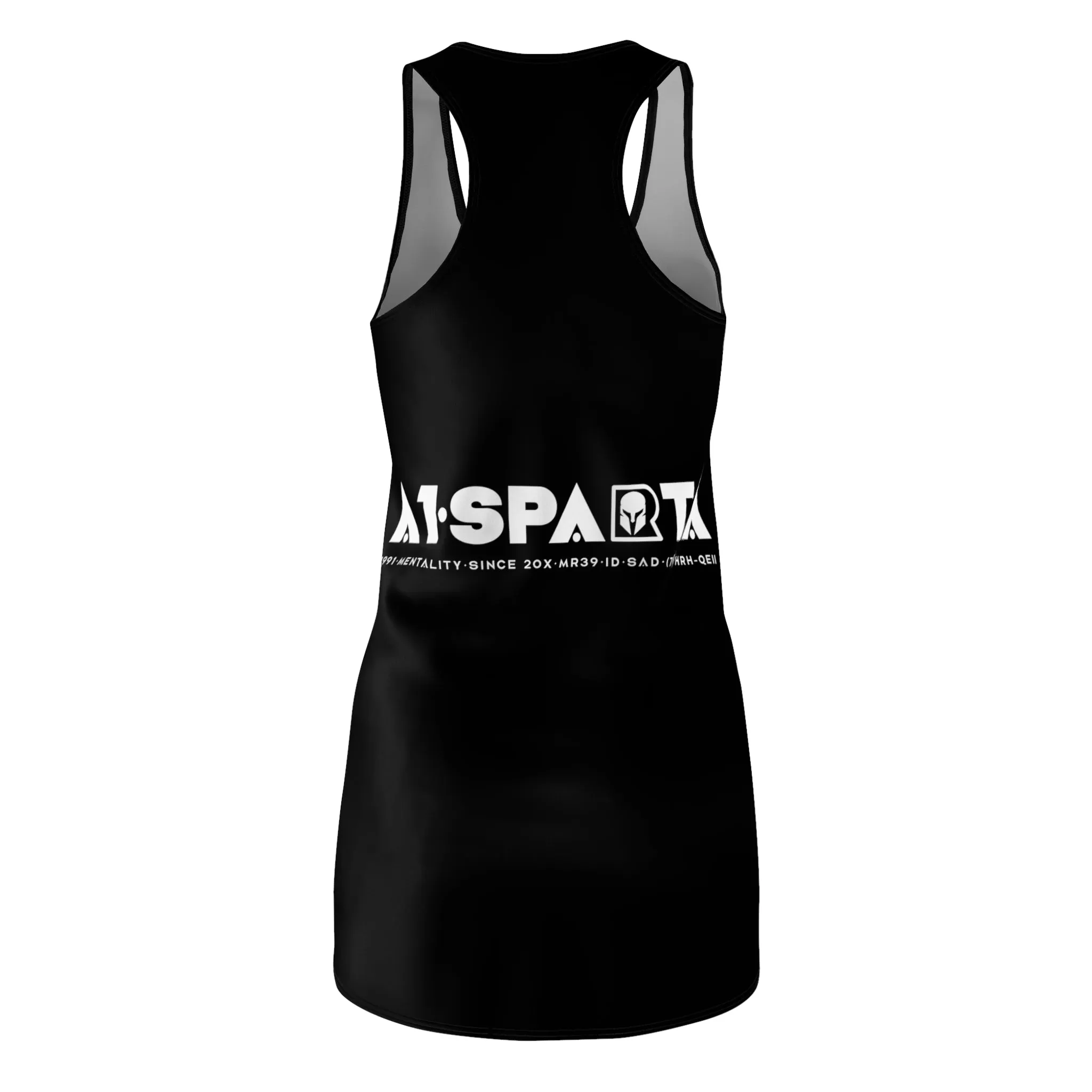 A1- Peace Sparta Woman's Cut & Sew Racerback Dress (AOP)