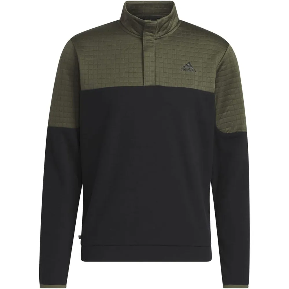 adidas DWR 1/4 Zip Pullover - Olive Strata/Black