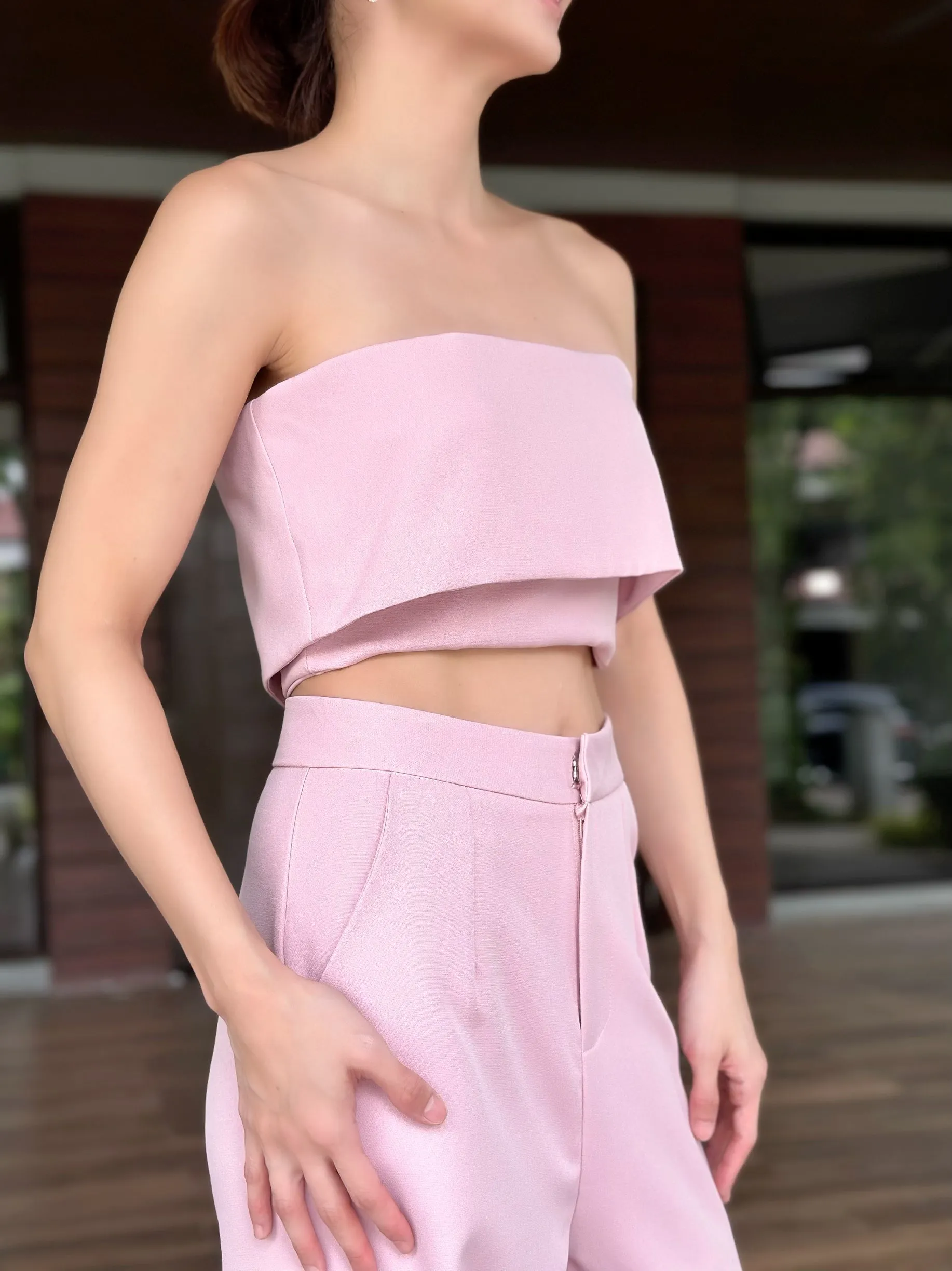 Alessia Tube Set in Pink