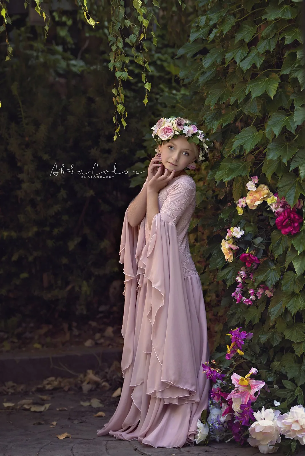 Angie Gown • Girls On the Shoulder Dress • Renaissance Style Gown • Lace and Chiffon Gown • by Sew Trendy