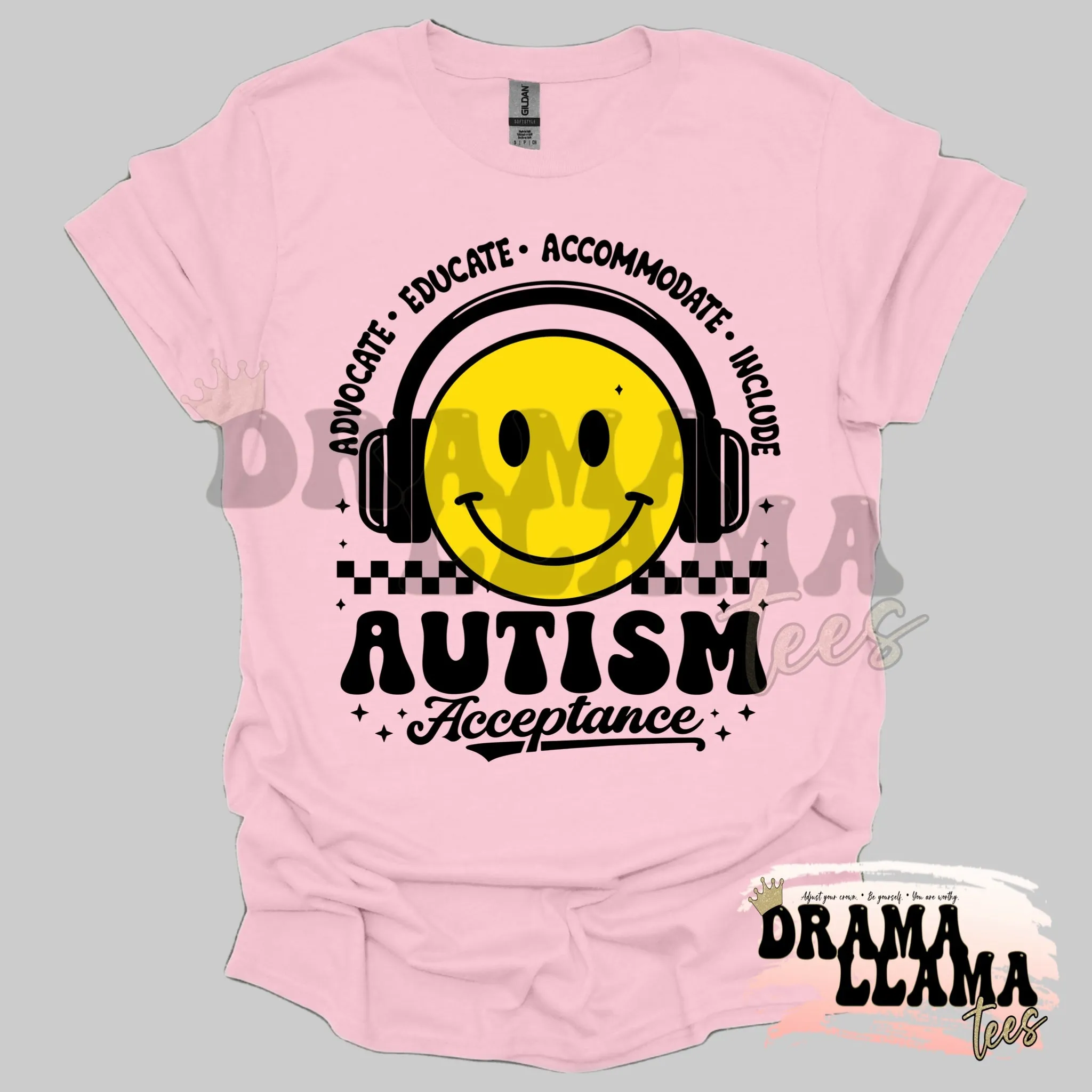 Autism Acceptance Headphones Tees: Pre-Order *Multiple Color Options*