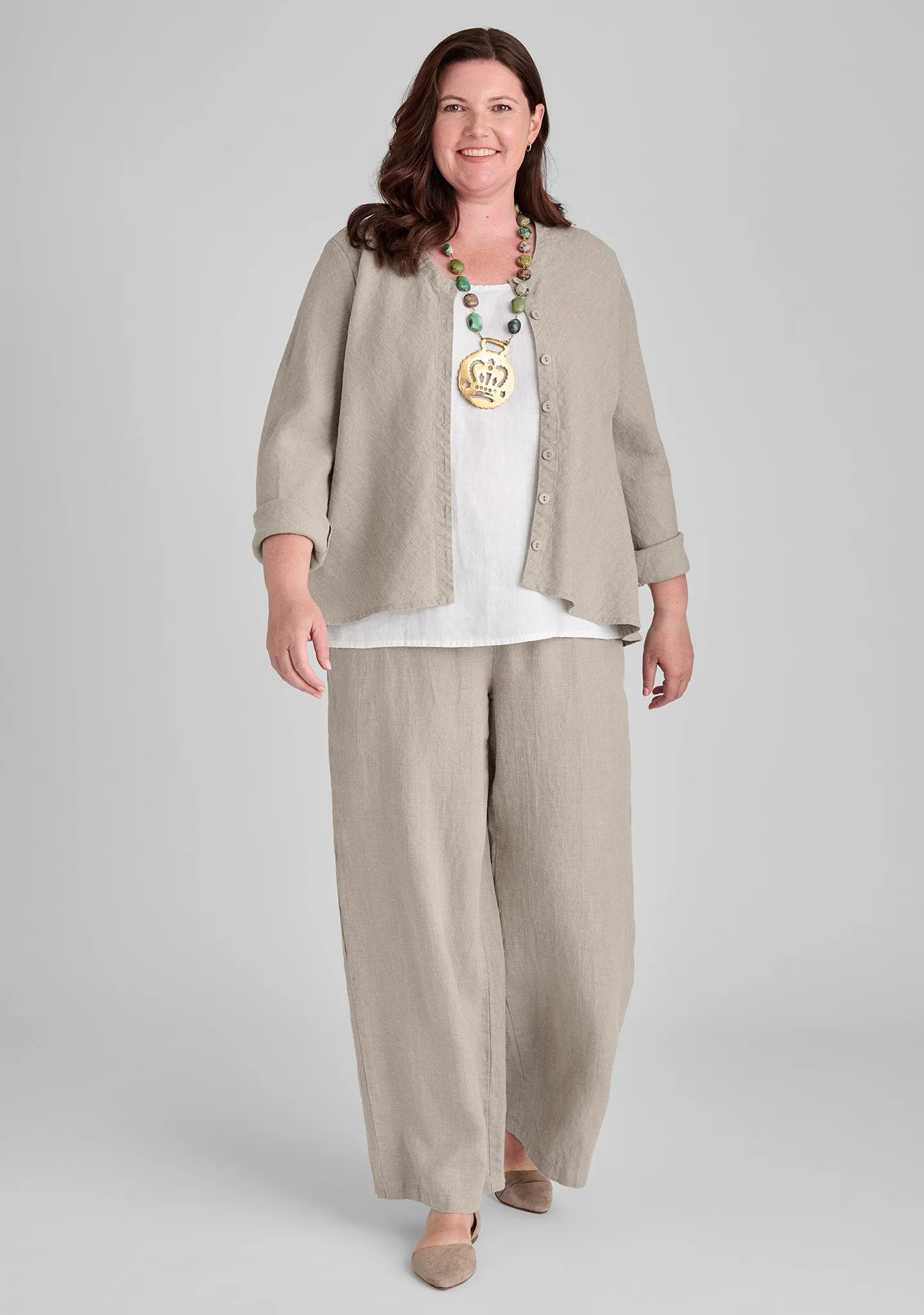 Beneficial Blouse - Linen Cardigan