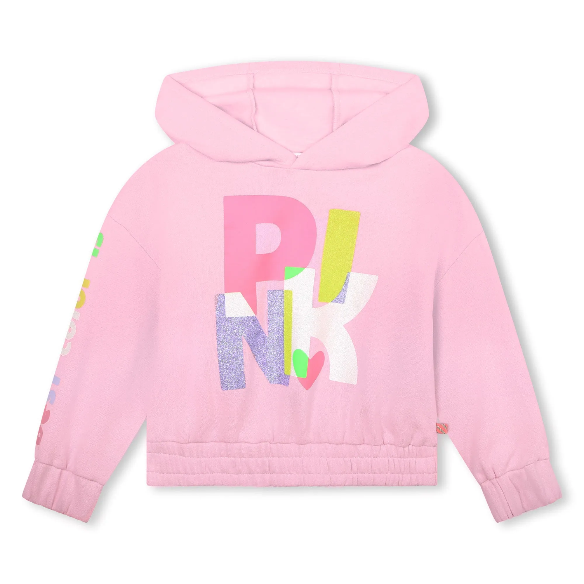Billie Blush Girl's Pink Logo Fleece Sweatshirt