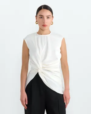 Bourdin Blouse in Porcelain