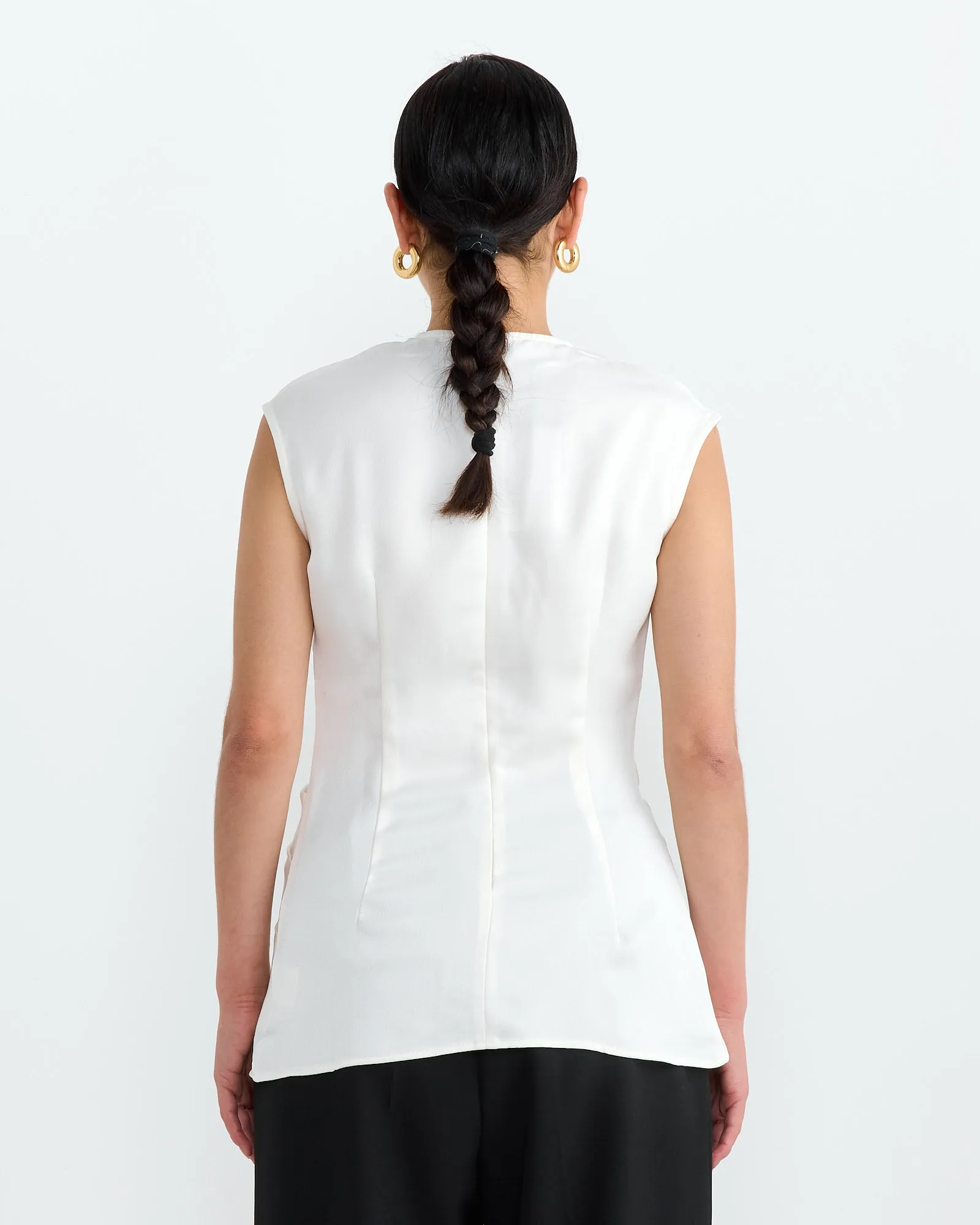 Bourdin Blouse in Porcelain