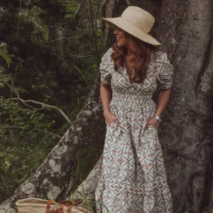 Clementine Cotton Floral Maxi Dress