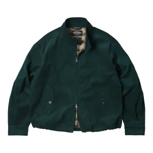 CORD BUDDY HARRINGTON JACKET - DARK GREEN