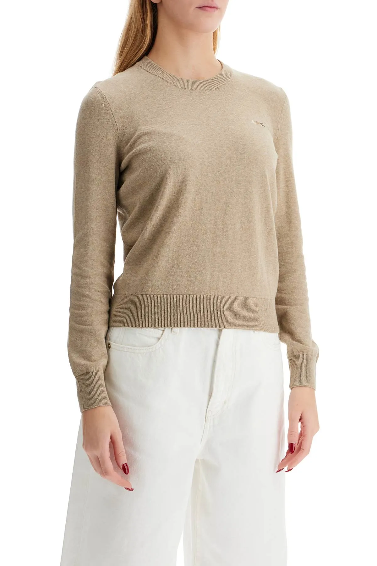 cotton therese pullover COEZJ F23408 BEIGE CHINE