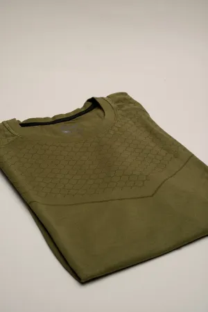Crocodile Athleisure Tee-Olive