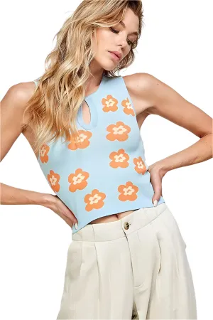 Daisy Knit Tank Top Vest