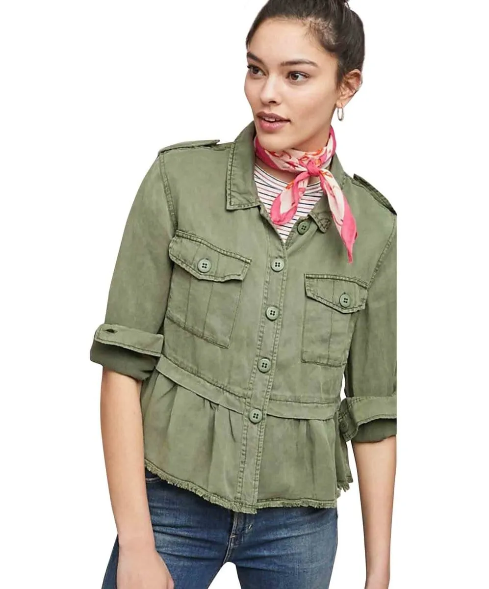Discovery Peplum Jacket, Cadet