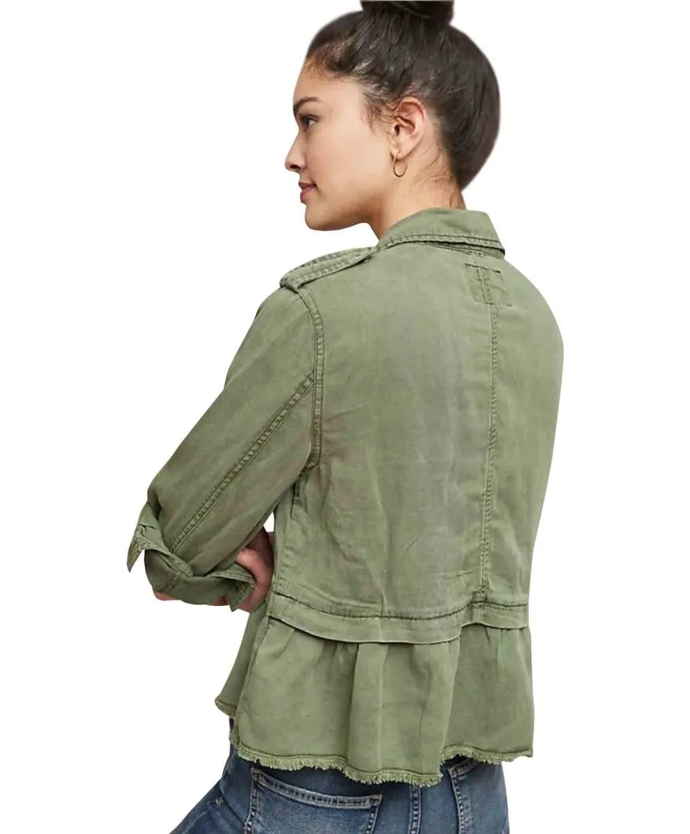Discovery Peplum Jacket, Cadet
