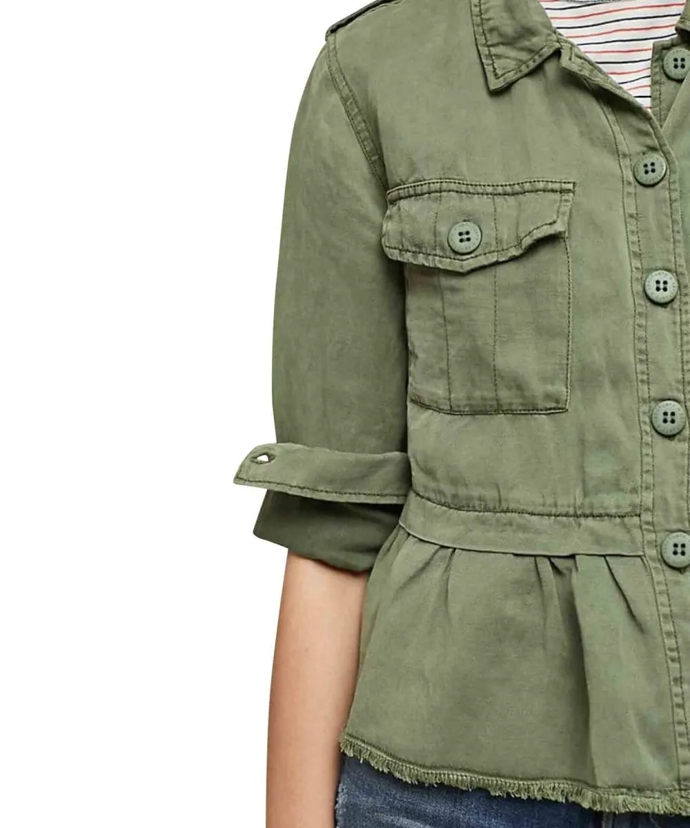 Discovery Peplum Jacket, Cadet