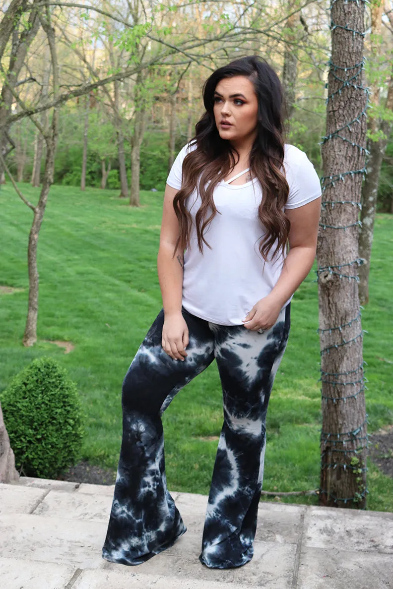 Dream On Fit and Flare Tie Dye Yoga Pants