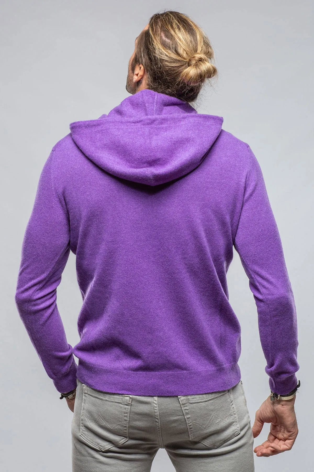 Florio II Cashmere Hoodie In Purple