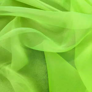 FS592_3 Florescent Yellow Crystal Organza