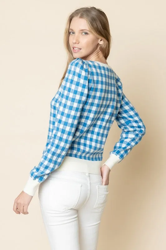 Gingham Girl Sweater