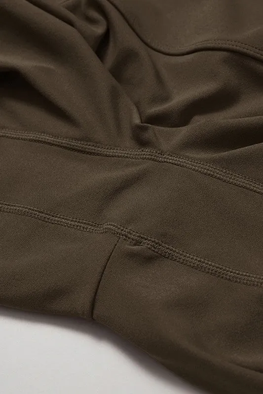 High-rise stretch flared pants