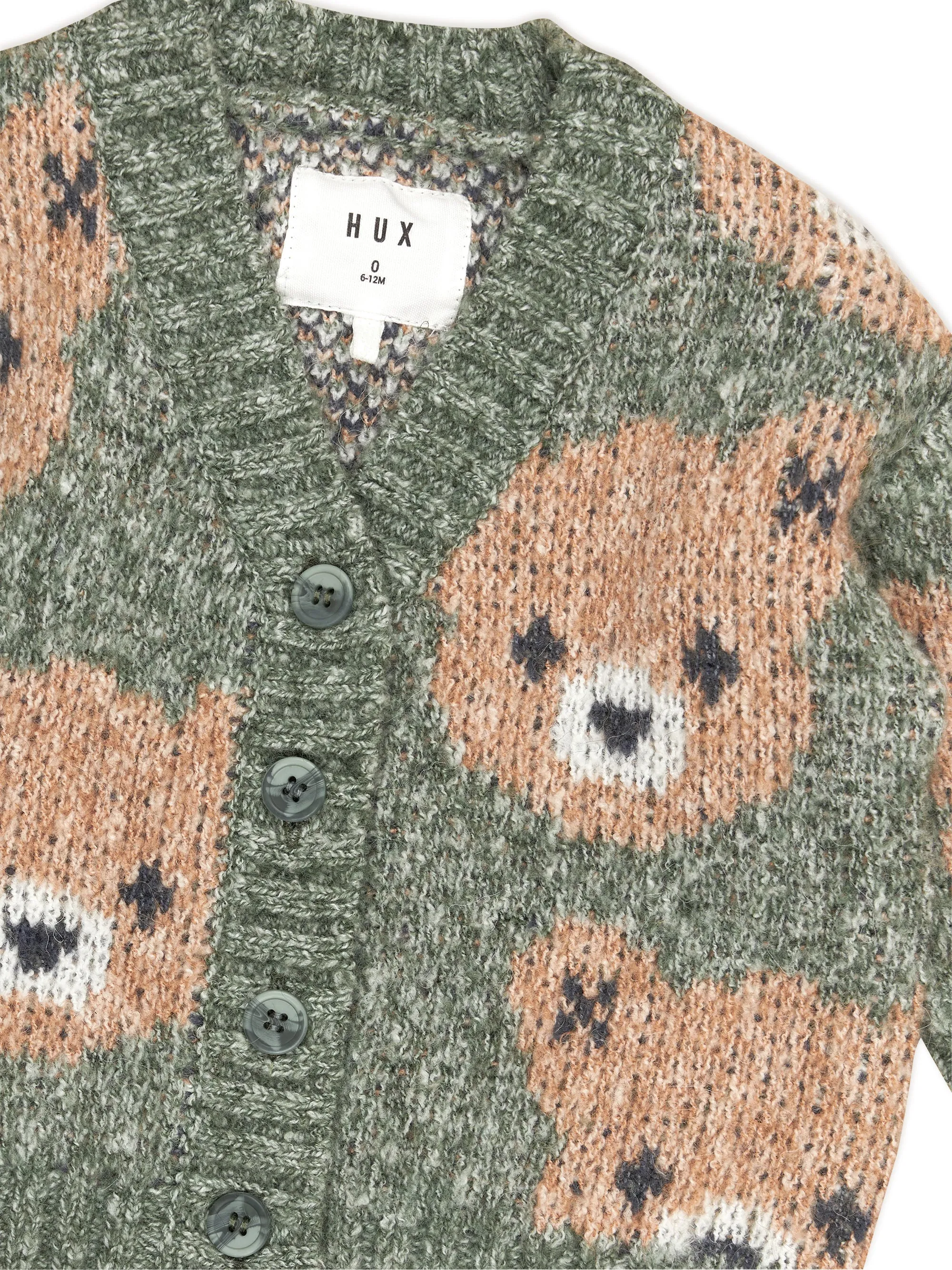 Huxbaby Boxy Cardi - Light Spruce