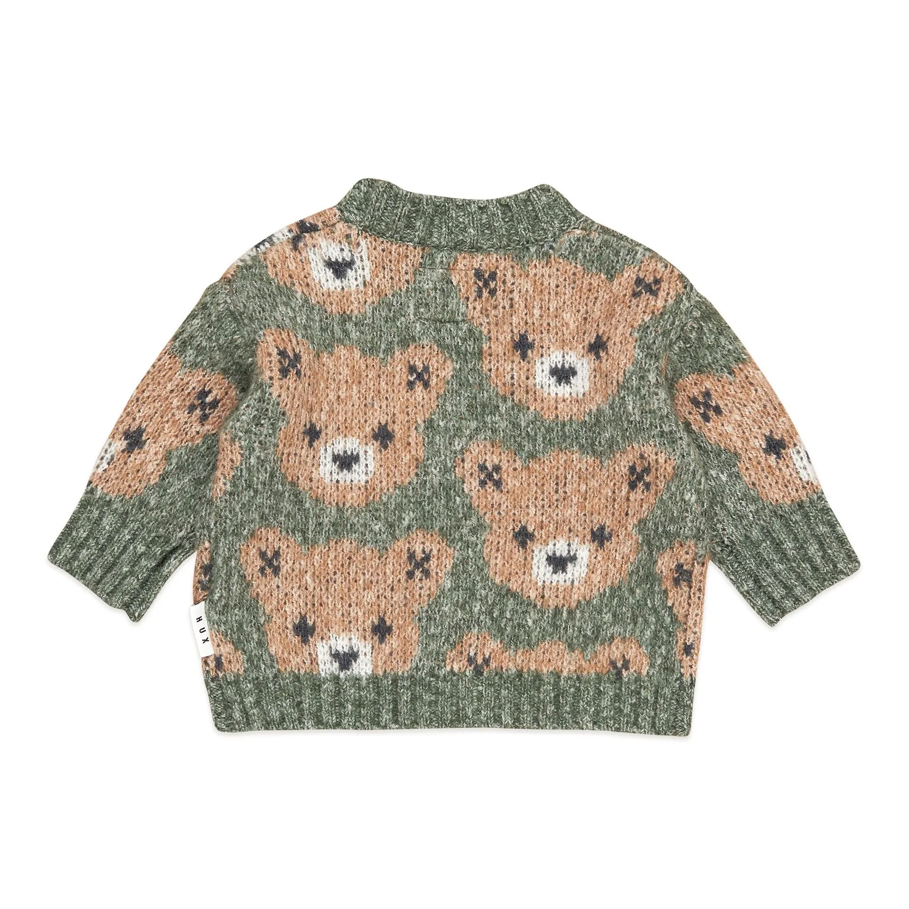 Huxbaby Boxy Cardi - Light Spruce