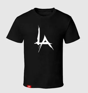 LA LOGO TEE - (BLACK)