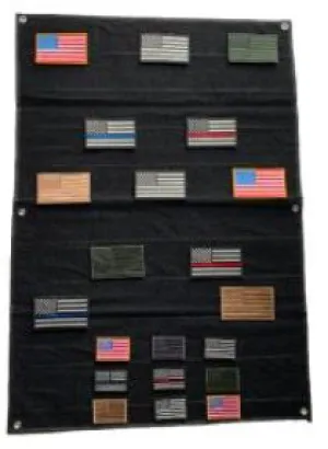 Large Velcro Wall Patch Display - Black - 27.5" by 39.5"