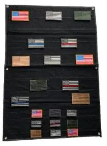 Large Velcro Wall Patch Display - Black - 27.5" by 39.5"