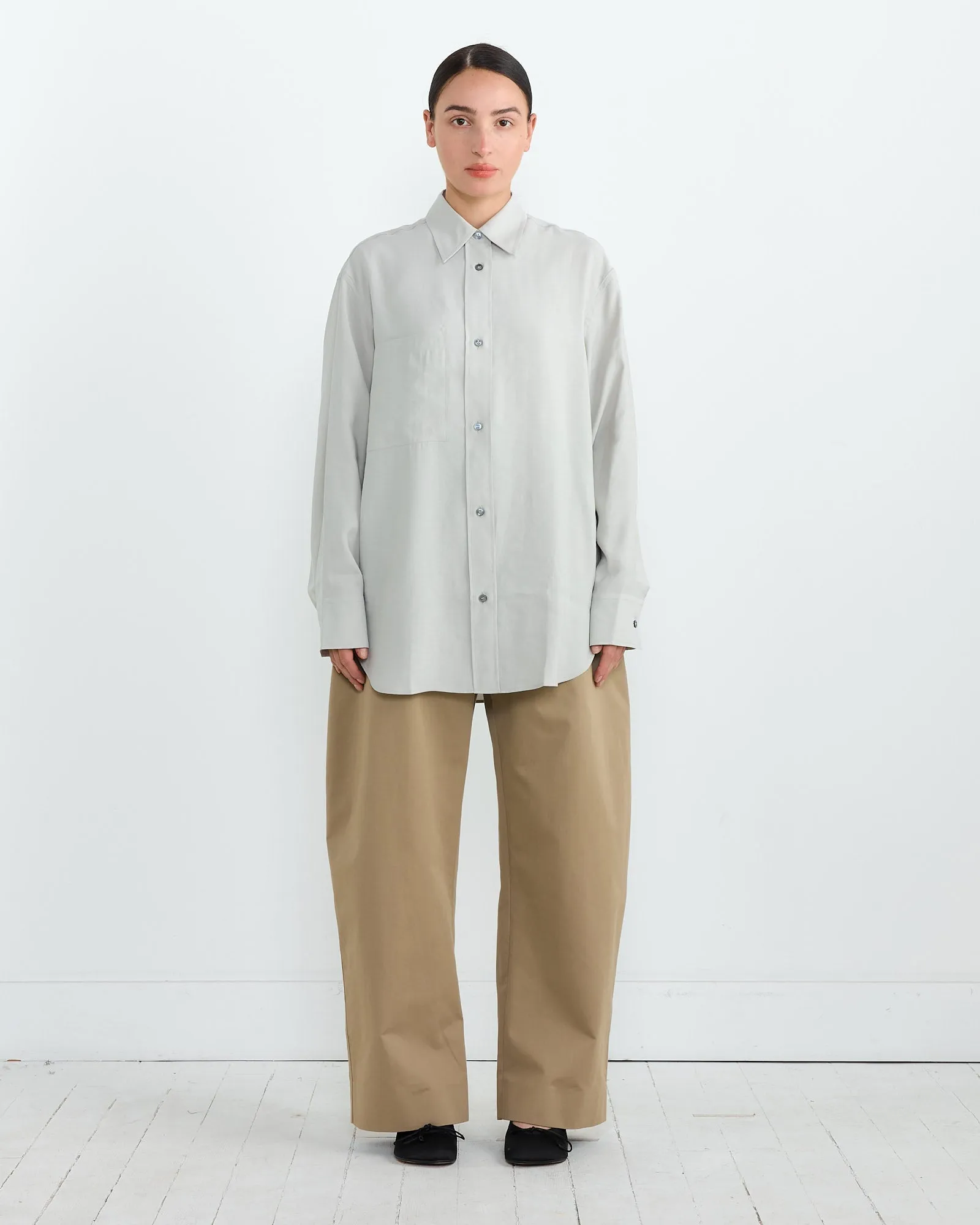 Leto Shirt in Gull Grey