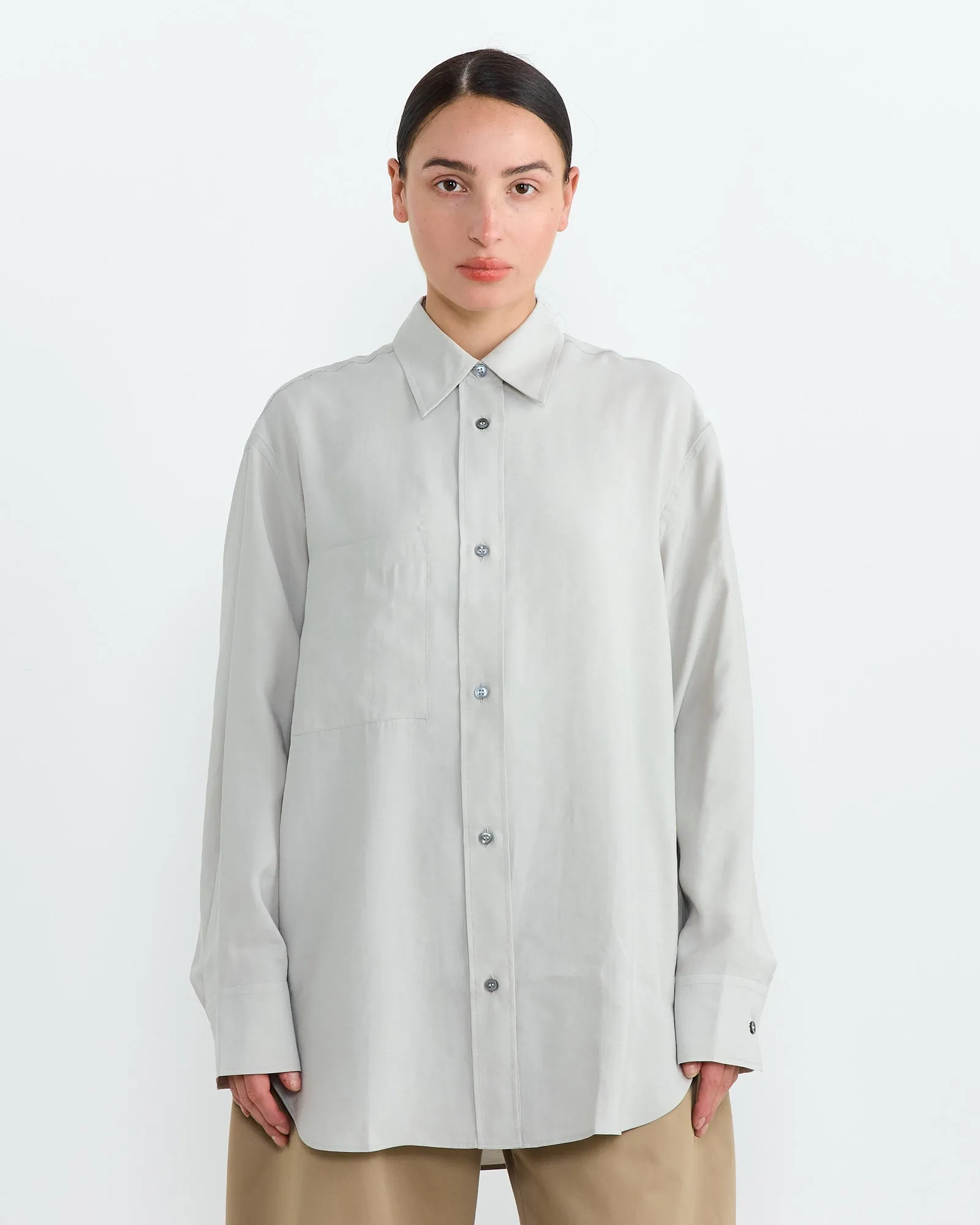 Leto Shirt in Gull Grey
