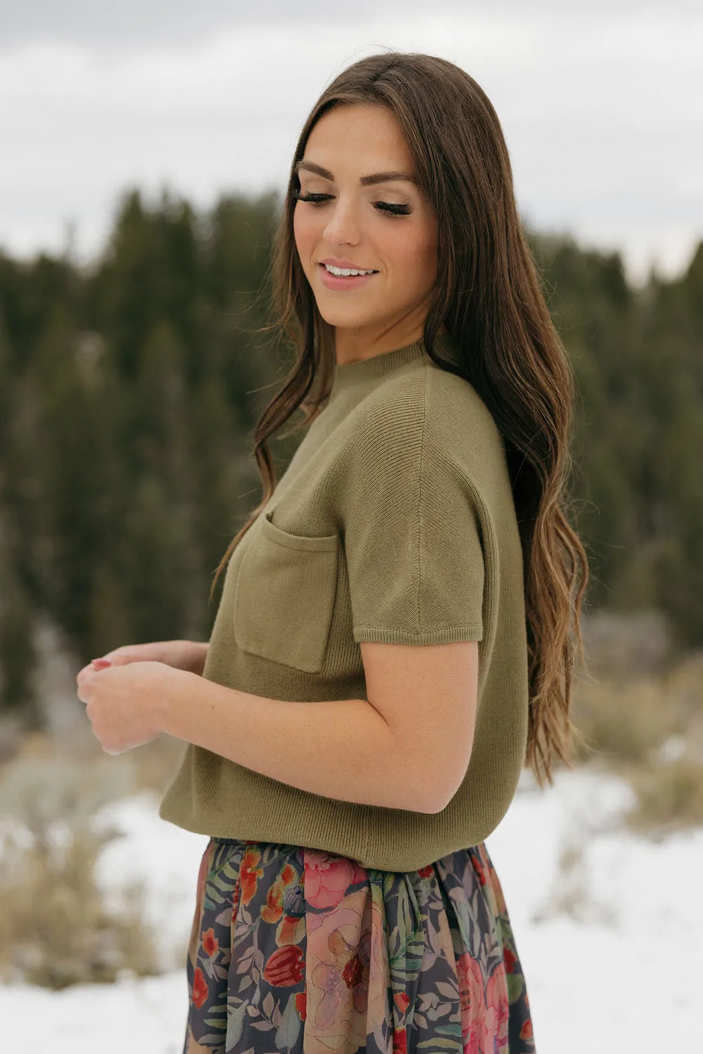 Mason Top-Olive