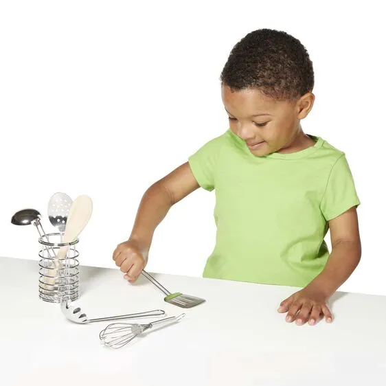 Melissa & Doug Let's Play House! Stir & Serve Cooking Utensils