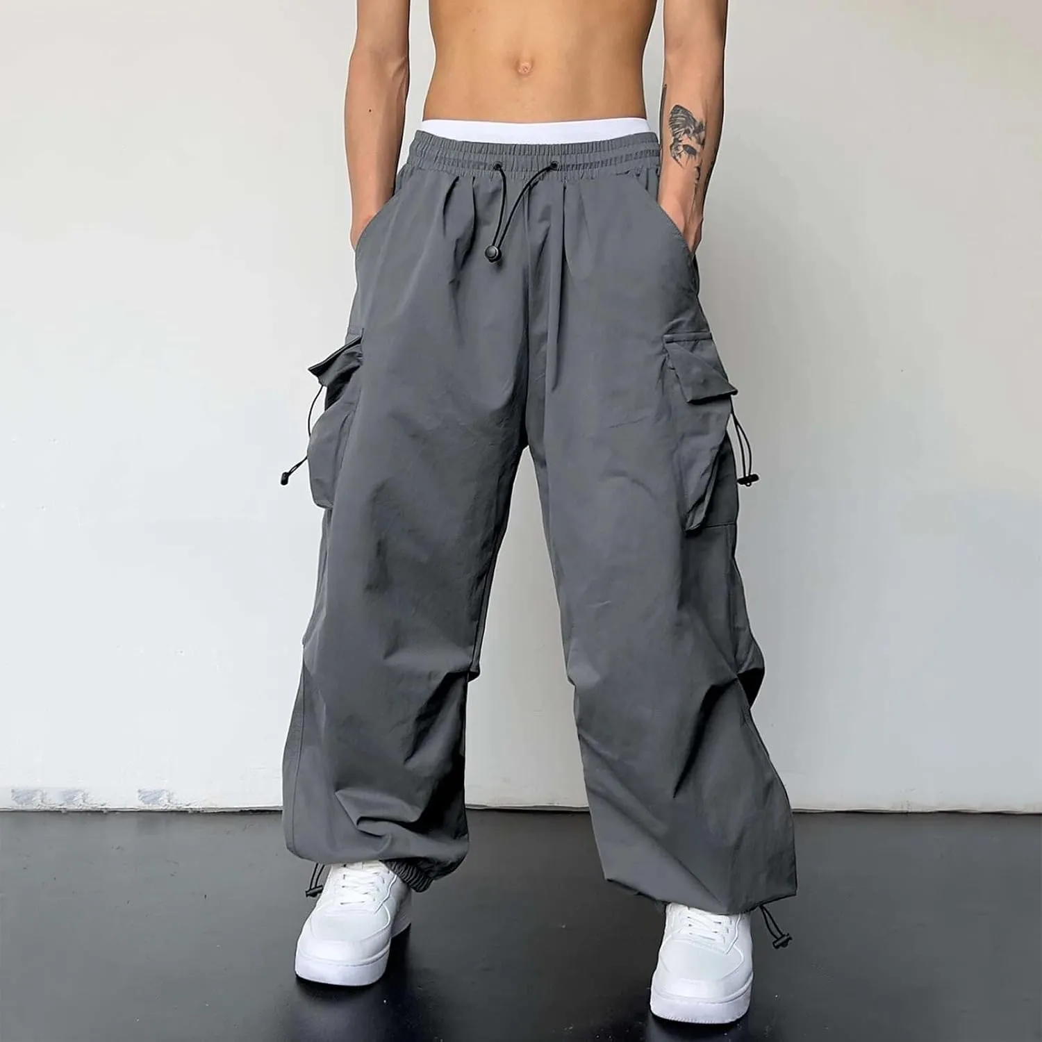 Men's Casual Cargo Pants Hiking Pant Workout Joggers Military Army Combat Hiking Pant Multi Pockets