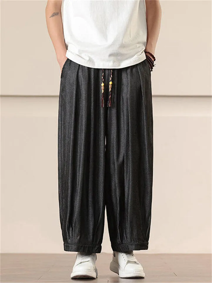 Men's Trendy Cozy Casual Straight Wide Leg Pants