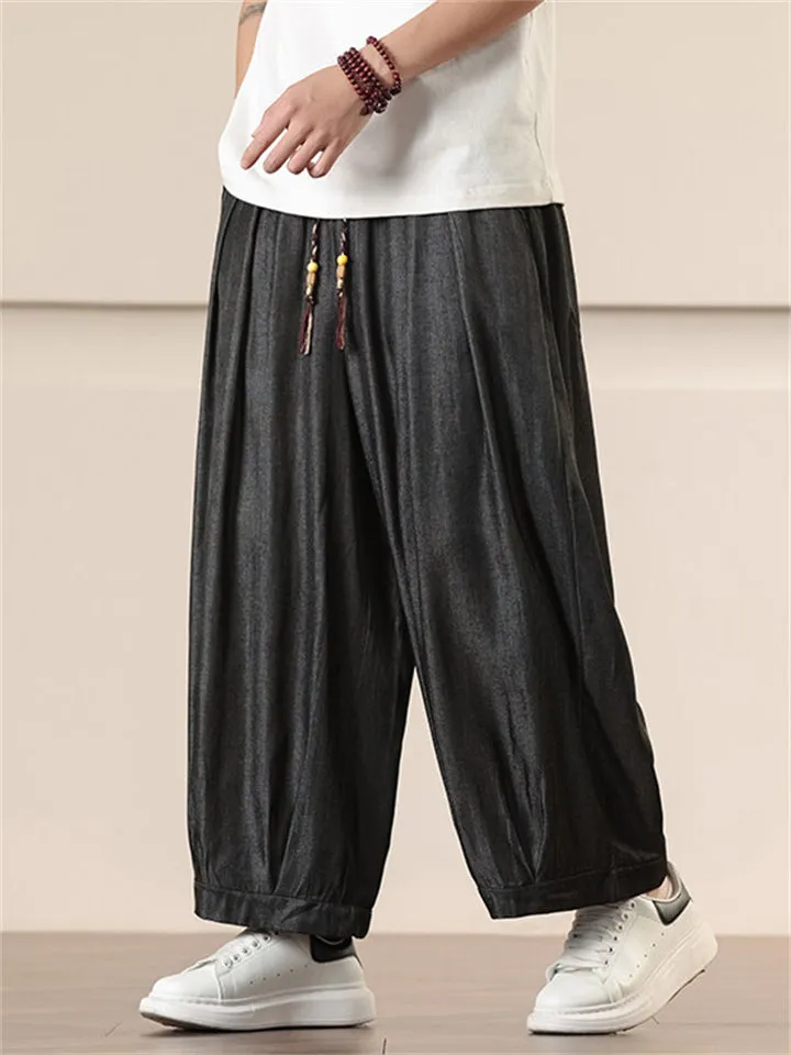 Men's Trendy Cozy Casual Straight Wide Leg Pants