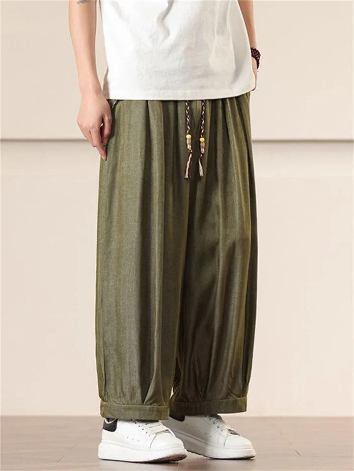 Men's Trendy Cozy Casual Straight Wide Leg Pants