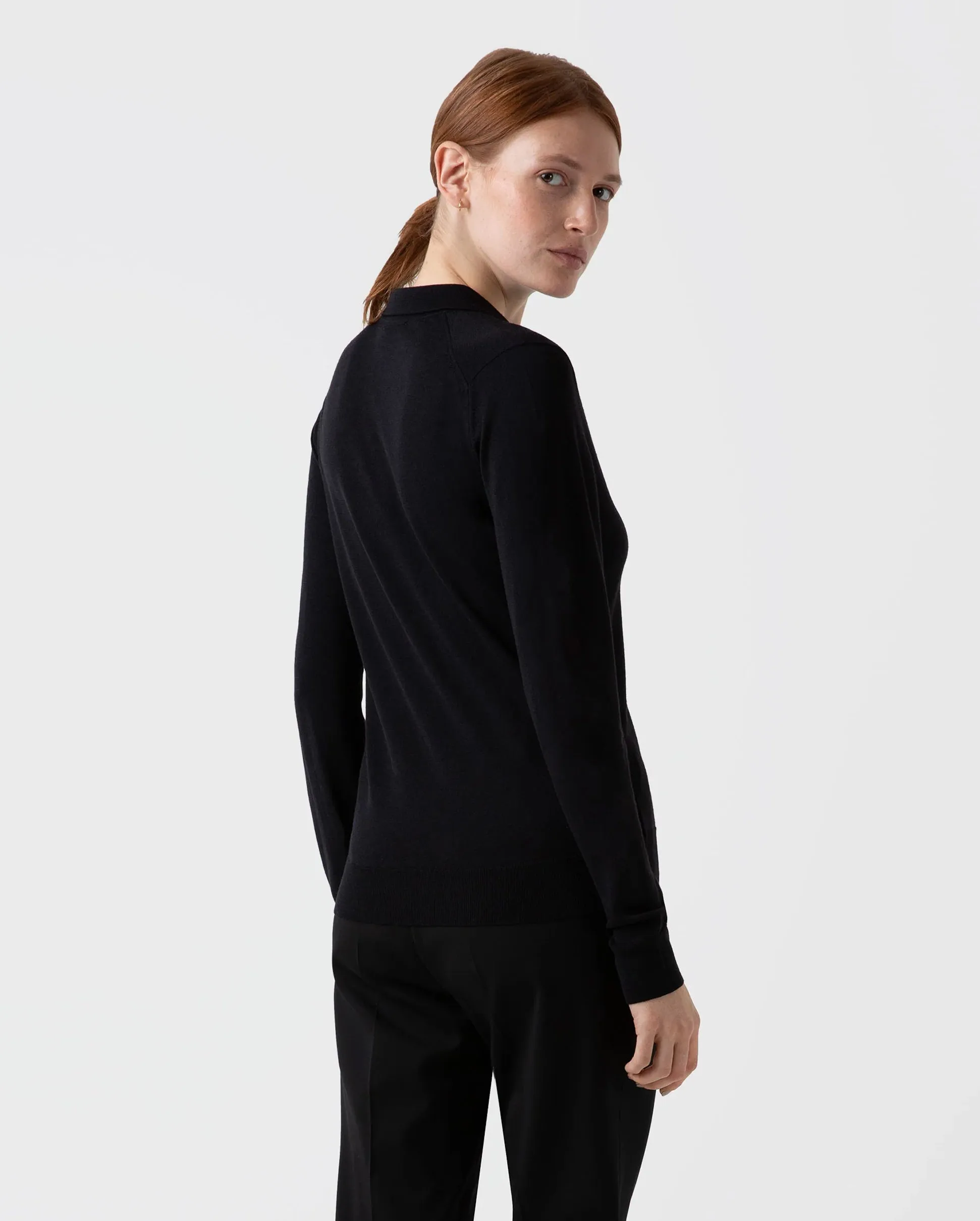 MERINO CARDIGAN / BLACK