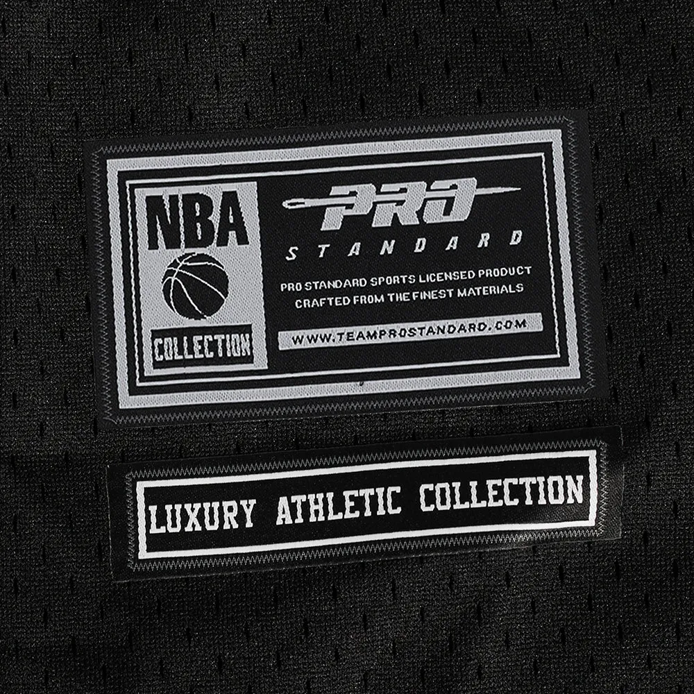 NBA BROOKLYN NETS CLASSIC MEN'S MESH BUTTON DOWN JERSEY (BLACK/GRAY)