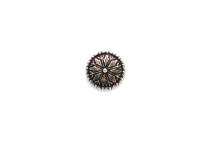 Norwegian Pewter Star Rose 17mm