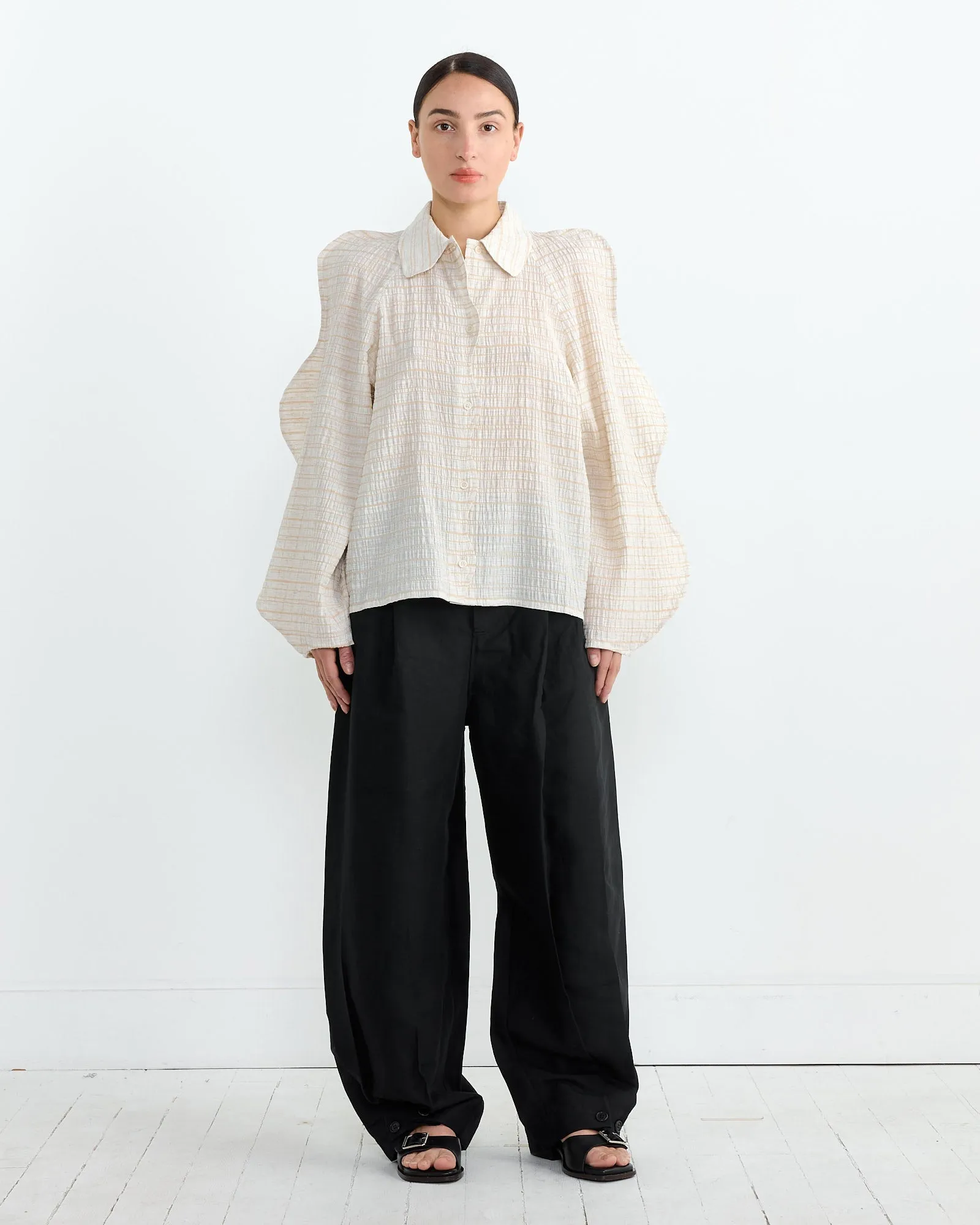 Octo Shirt in Raw Beige