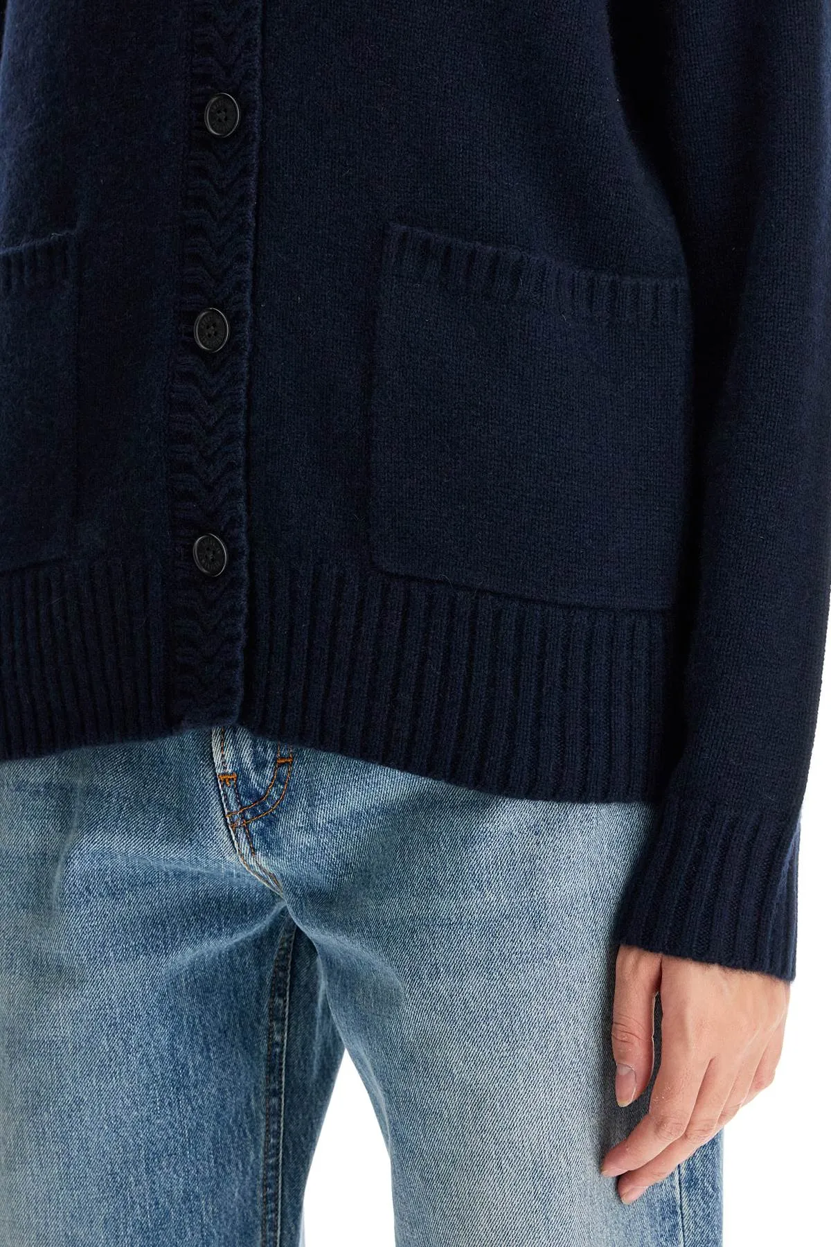 oversized cashmere card U10910JM MIDNIGHT