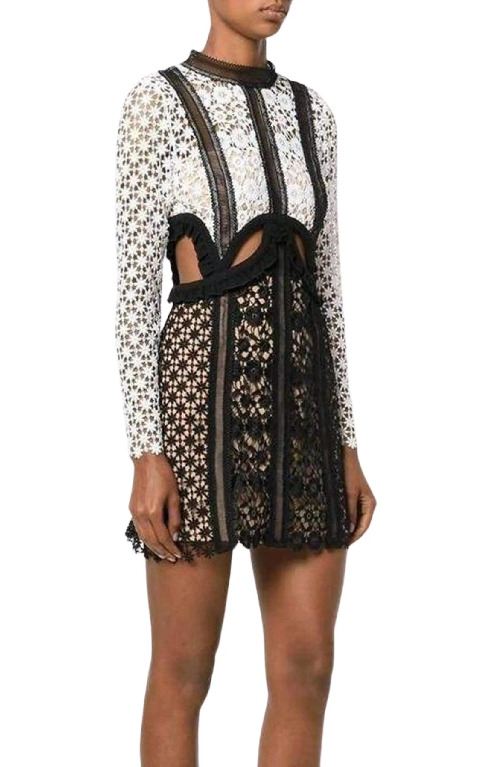 Payne Lace Cut-out Mini Dress