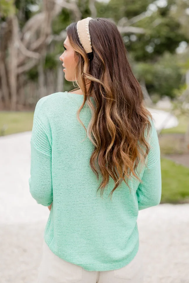 Plain Sailing Mint Sweater