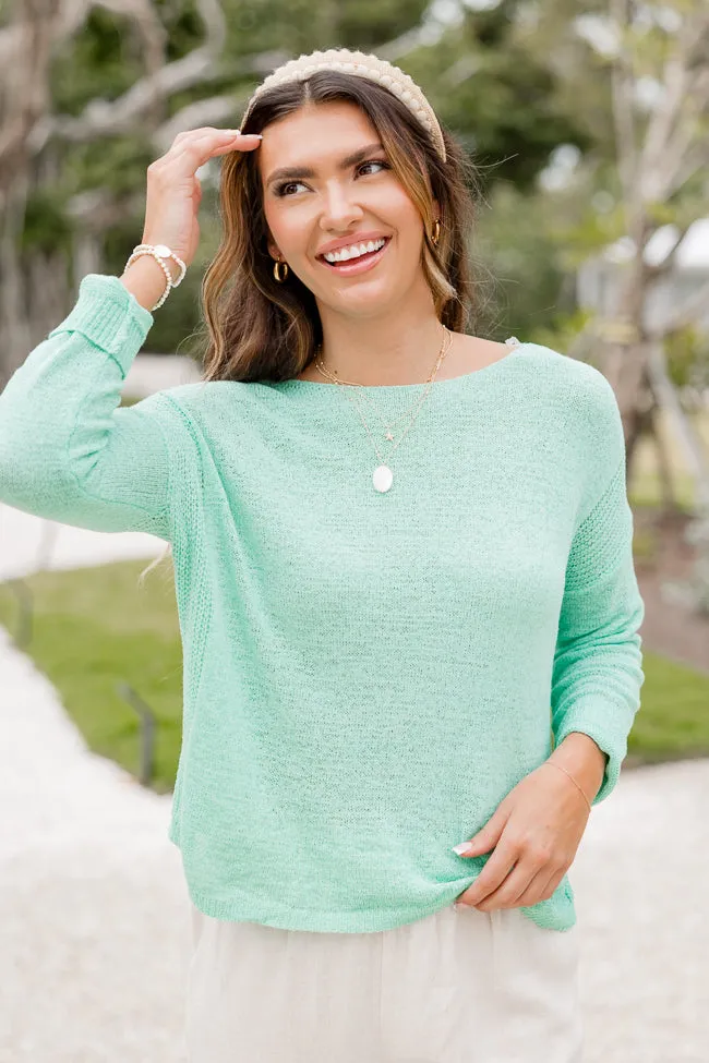 Plain Sailing Mint Sweater