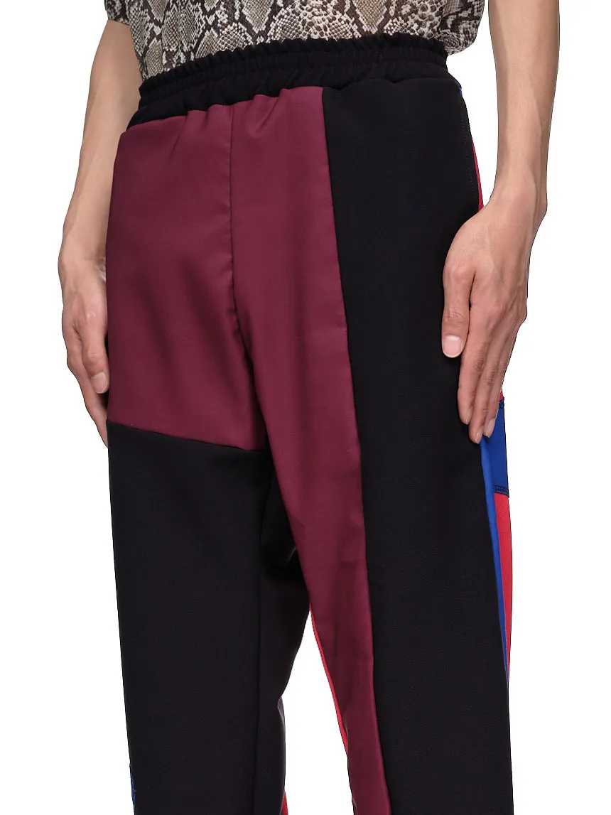 Recycled Jersey Patchwork Jogger (071-RED-MULTI)