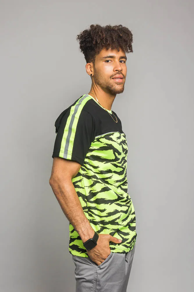 Reflective Tiger Striped T-Shirt